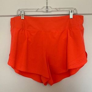 Allyson Felix Athleta Neon Orange Running Shorts